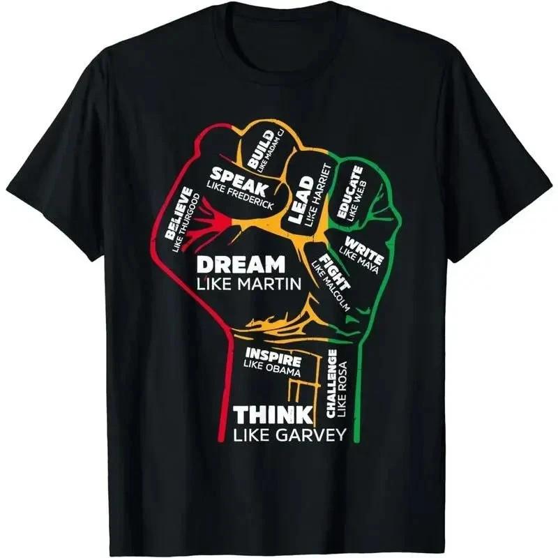 Leaders Power Faust Hand Black History Month T-Shirt Unisex S-5XL