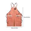 Work Apron Woodworking Mechanician Canvas Workshop Bib with Pockets Outdoor Painting Bar Washable Protective Aprons Bibs