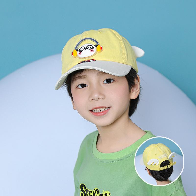 1098 Spring and Summer Cartoon Cute Baseball Cap Boys and Girls Baby Cap Outdoor Sunshade Sun Protection Children's Hat