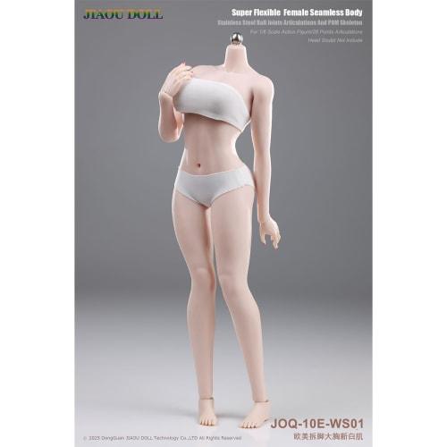 HiPlay JIAOUDOLL 1/6 Scale Figure, Super Flexible Female Body, Large Bust, Western-Style, Ver. 3.0, Highly Durable and Articulated (White Skin)
