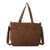 Casual Large Capacity Solid Color Tote Bag Hundred Shoulder Tote Crossbody Bag