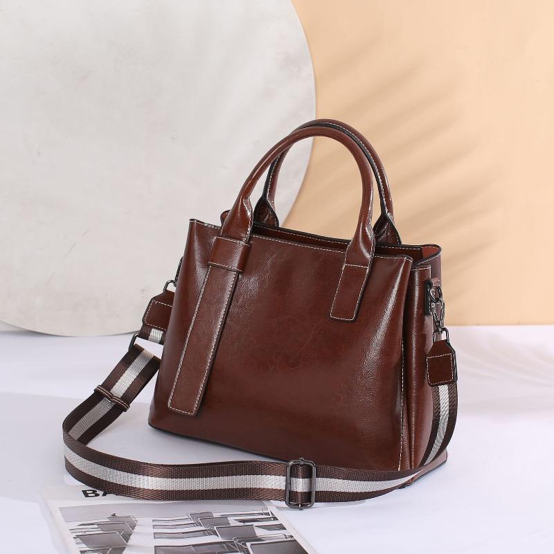 Fashion Large Capacity Genuine Leather Women's Bag High Quality Leather Leather Leather Shoulder Crossbody Handbag