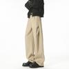 Spring and Autumn New American Cleanfit Solid Color Versatile Design Pants Men's Loose Straight Drape Casual Pants Tide