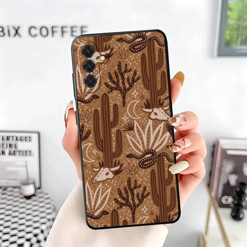 Cactus Pattern Soft Phone Case for Samsung A17 A37 A57 A16 A26 A36 A56 A15 A25 A35 A55 A14 A24 A34 A54 A13 A23 A33 A53 A52 A12