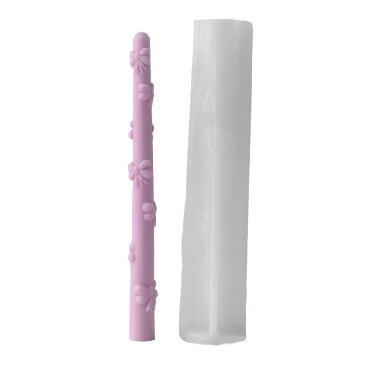 

Long Carving Candle Silicones Molds Easy Demolding Heat Resistant For Making Candle Soap Holiday Gift Resins Art