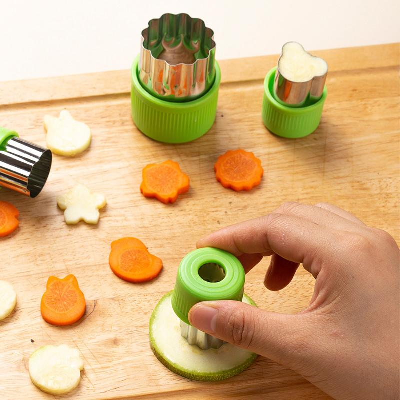 Stainless Steel Vegetable And Fruit Shaping Cutting Mold, Fruit Salad Making Cutter, Vegetable And Fruit Embossi