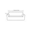 Lycra Stretch Elastic Flexible Washable Square Pattern Three-seater Sofa Cover Sofa Cover