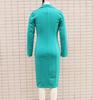 Women's V-Neck Double-Breasted Waist-Cinching Suit Dress, Autumn/Winter 2025 Collection