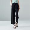 Pleated Design, Elastic Waist Tie, Wide Leg Pants for Women In 2026 Summer, Thin, Loose, Versatile and Casual Pants