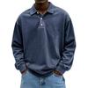 Men's  Business  Leisure  Versatile  Long Sleeves  Flip Collar  Pullover  Shirt