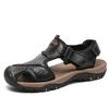 Fashion Breathable Shoes for Men Non-slip Beach Genuine Leather Adult Trend 2025 Stylish Styles Color New Summer Low Price Man Sandals