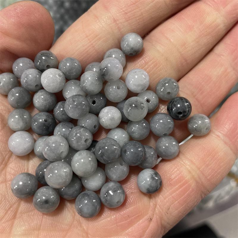 Ten Thousand Jade A-Grade Light Colored Wuji Emerald Round Beads for DIY Jewelry Accessories Diameter ~3.5-4mm