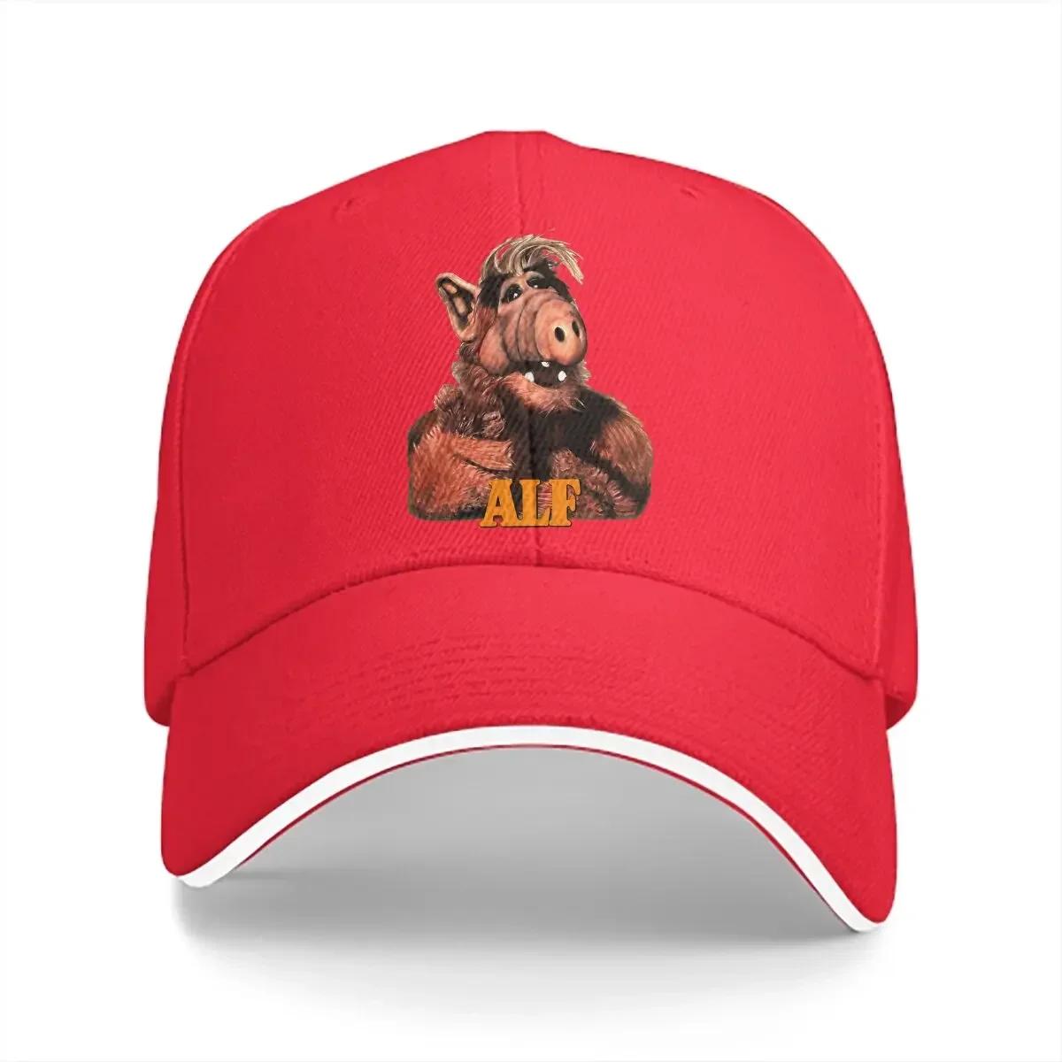 

Washed Unisexs Baseball Cap Gordon Shumway TV Sitcoms Trucker Snapback Caps Dad Hat ALF The Animated Series Golf Hats One Size