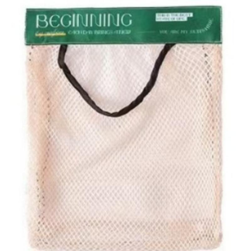 

1pc Kitchen Garbage Bag Storage Rack Wall-Mounted Large Capacity Plastic Bag Storage Net With Hook-And-Loop one-size