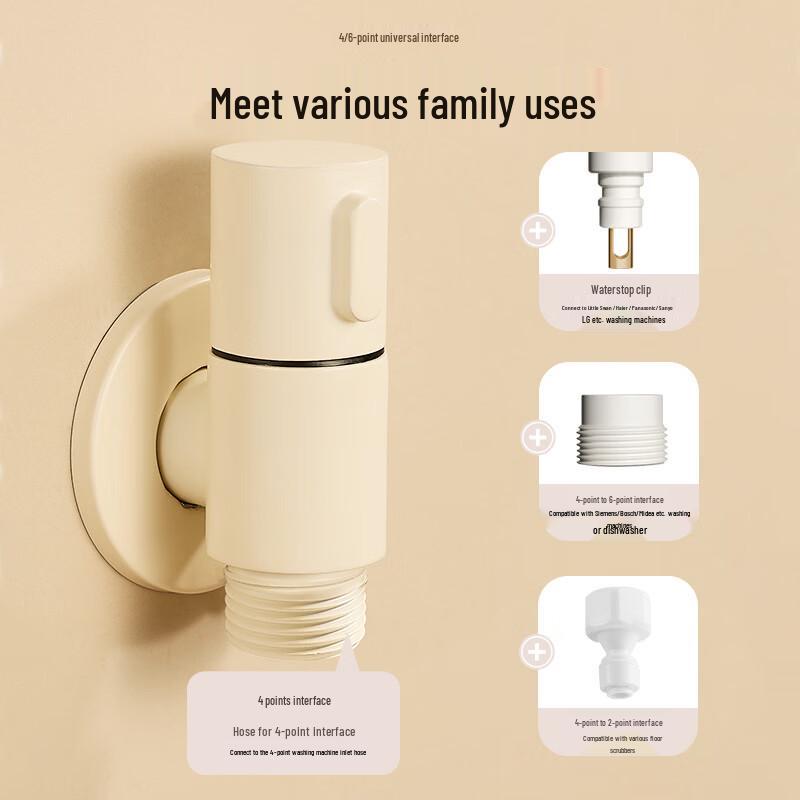 OEING Washing Machine Faucet and Angle Valve