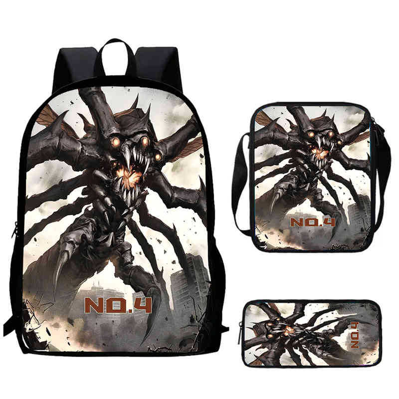 Monster No. 8 Schoolbag Multi-Functional Cross-Border Backpack