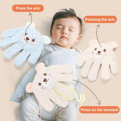 Baby Patter for Sleep Automatic Patting Soothing Palm Cartoon Animal Startle Prevention Toy Baby Sleep Aid for Comforting Boys Girls 0-3 Years Old
