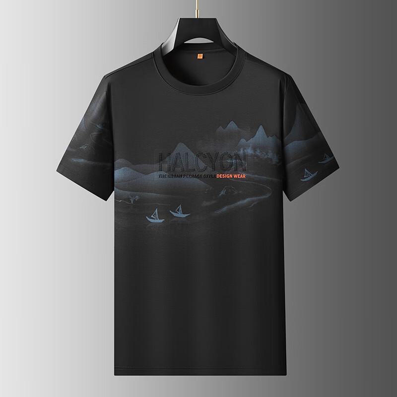 

Men s Plus Size Loose Fit Chinese Style T-Shirt 3XL/190