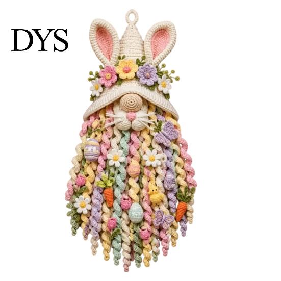 Feiertags-Türhänger DIY Saisonales Häkel-Hänger-Set, 3D-Wichtel Gestrickte Hängedekoration Projekte Basteln, Handgefertigtes Ornament für Anfänger