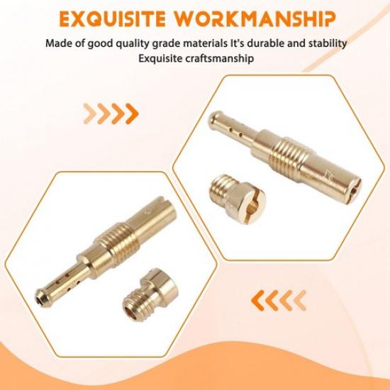 10Pcs Carburador Principal Kit & 10Pcs Lento / Piloto para Pwk CVK Pwm