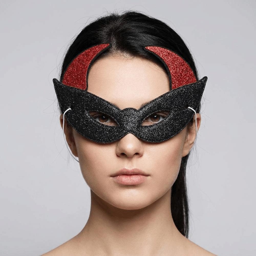 Bat Half-Face Mask Spider Halloween Festival Party Mask Novelty Masquerade Mask Rave Celebration