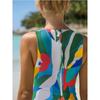 Tropical Print One-Piece Swimsuit 2023: European and American Style