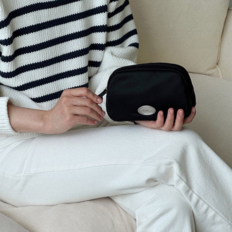 Aerien Souffle Pouch - Black