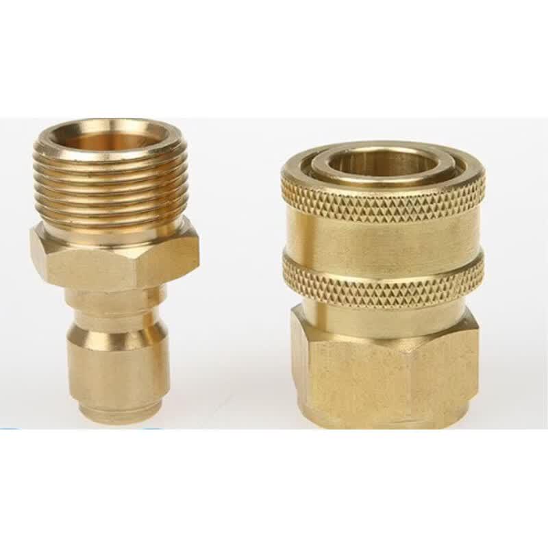 High-Pressure Washer Quick Connect Adapter Set медный