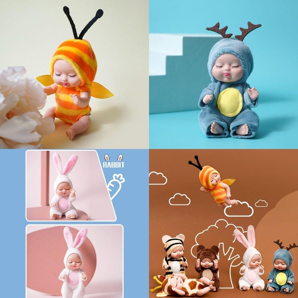 Crafted Lifelike Sleeping Newborn Baby Doll With Rotatable Limbs**