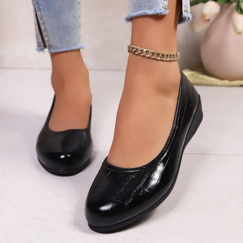 Fashion 2025Women Flats Ballet  Round Toe Shallow Mouth Loafers  for  Comfortable Driving  Jane Shoes