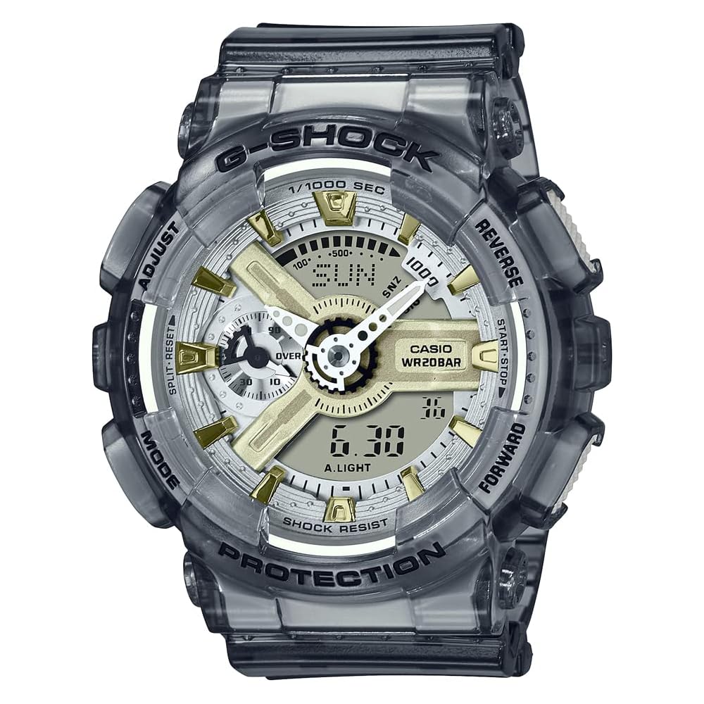 Casio G-Shock Analog Digital World Time Watch Gray Modern Design