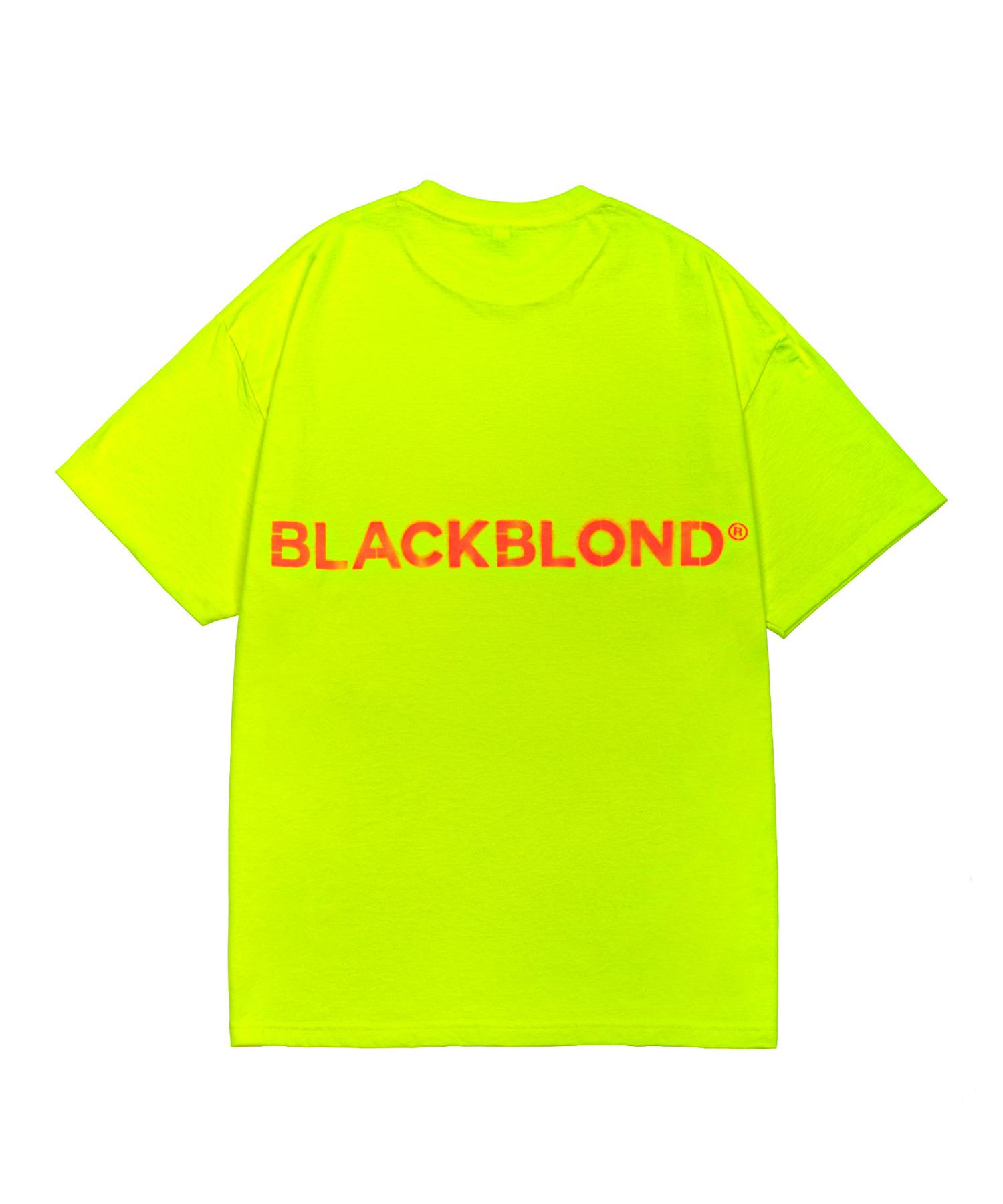 Black Blond Vividi Classic Sprayed Logo Short Sleeve T-Shirt (Neon) Neon/M