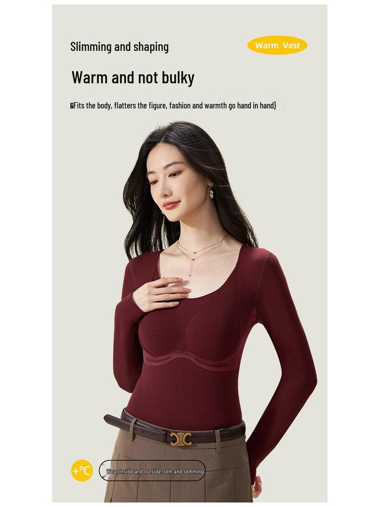 Lyocell Silk Heat-Generating Versatile Long Sleeve Base Layer 8891