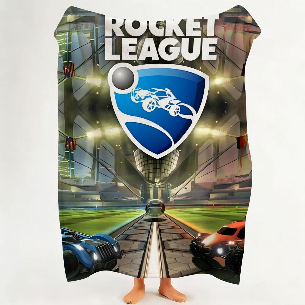 Coperta Plaid R Rocket L League Throw Adatta per Divano Soggiorno Camera da Letto
