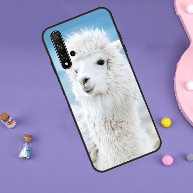 Cute Alpaca Donkey Case For Huawei Nova Y70 Y60 Y61 Y90 Y91 5T 9 10 SE 3i 8i 11i 11 Pro P20 P40 P30 Lite Cover