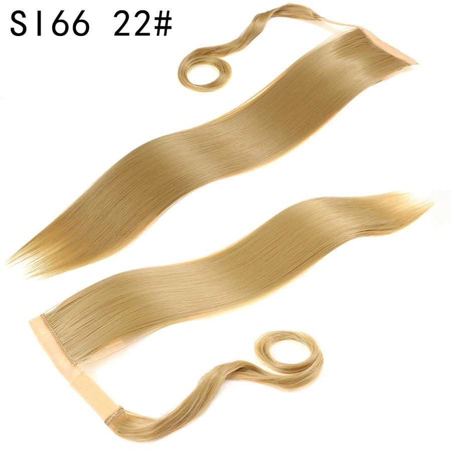 LISI HAIR Synthetic Fibers Are Clipped Onto A Ponytail Hairpin To Extend The Length of A Woman's Hair At High Temperature