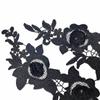 Water-soluble lace to flowers, three-dimensional hollow embroidery, heavy work double-layer appliqués, DIY lace accessories
