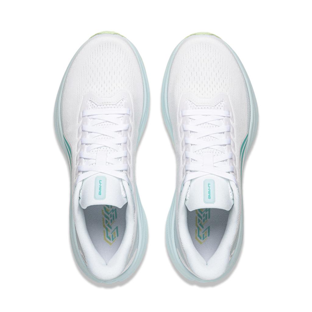 Li Ning Red Hare 9 Cushioning Abrasion Resistant Low top Casual Running Shoes Women's White Blue ARPW004-12