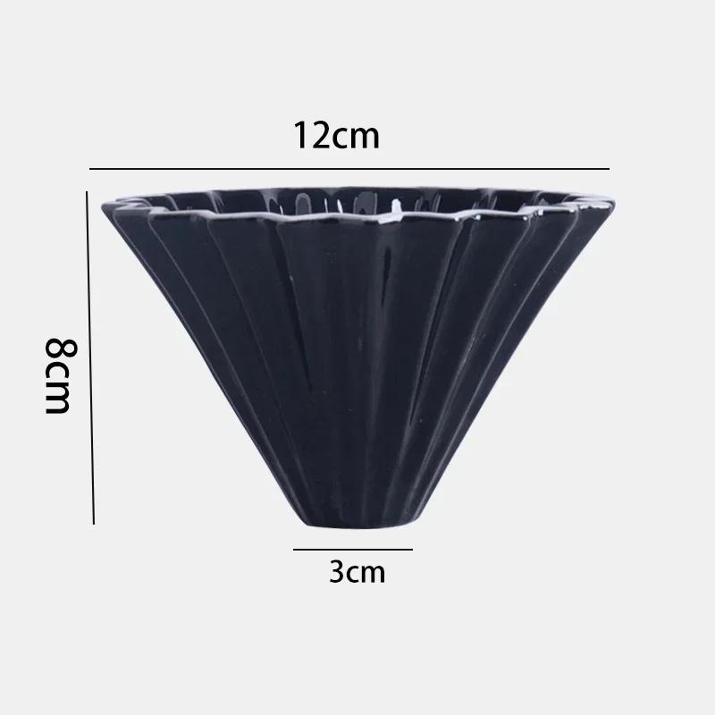 Ceramic Coffee Dripper Pour Over Coffee Maker Set with Glass Share Pot American Style Brewing Kit for Home Cafe Accessories