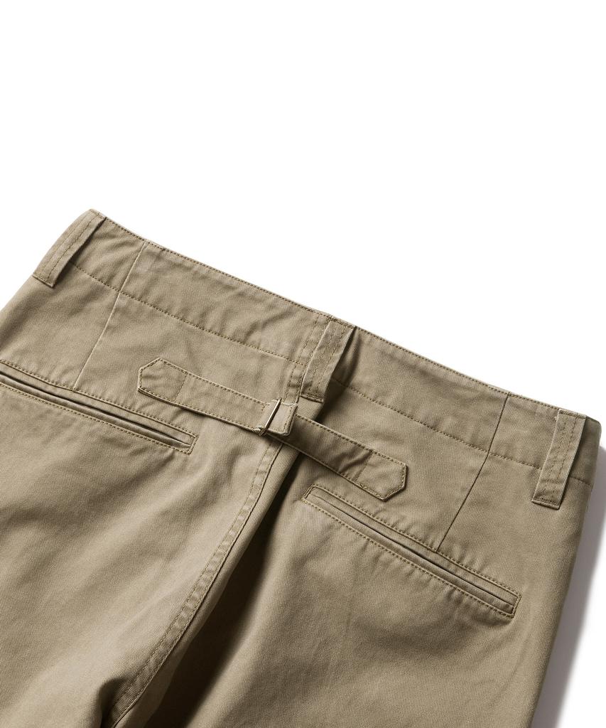 ESFAI Cinch Back Chino Pants (Beige)