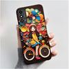 For ZTE Blade A53 Case For ZTE Blade A53 Pro Phone Back Cover Silicone Soft Black TPU Luxury Cute Love Rabbit Funny Bumper Shell