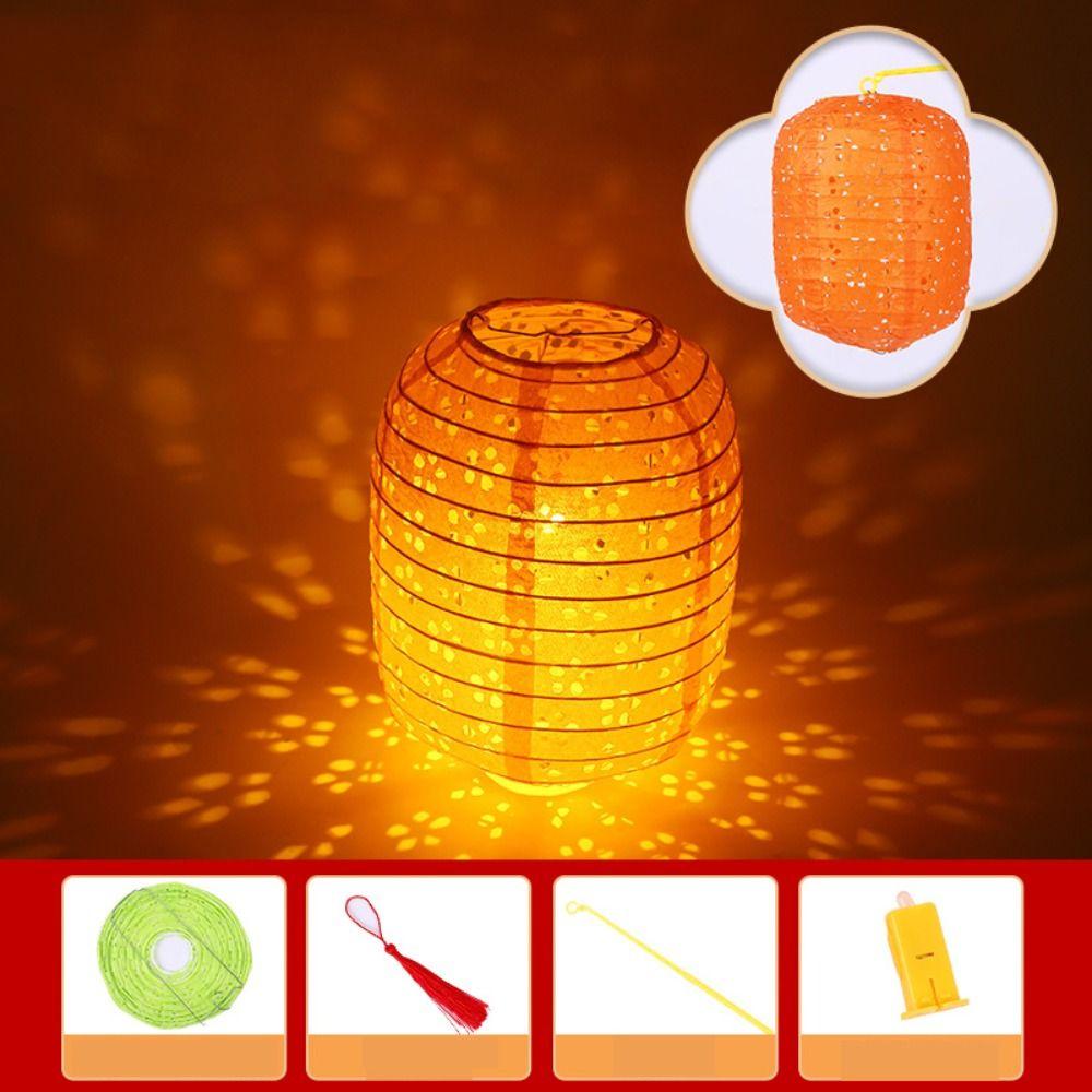 Chinese Paper Lamp Ball Handmade Mid Autumn Festive Lanterns Multicolor Round Paper Lanterns  Gift