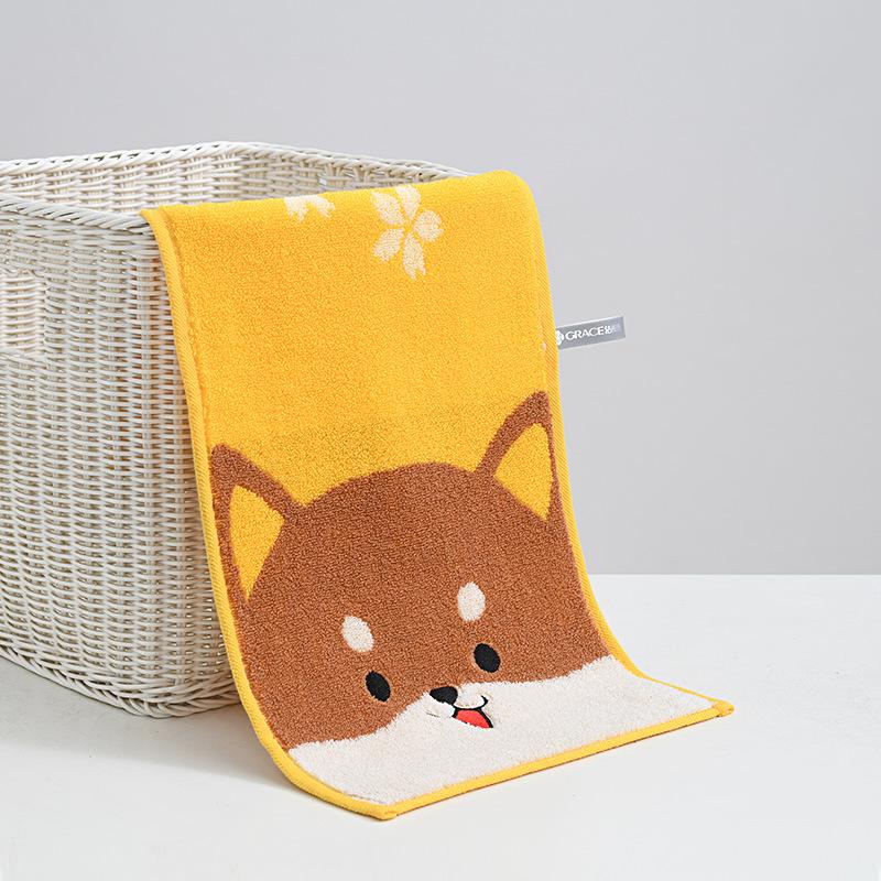 

Jieliya Kids Pure Cotton Cartoon Towel - Awakening Forest Design, Hanging Type, 241324 50x25 cm