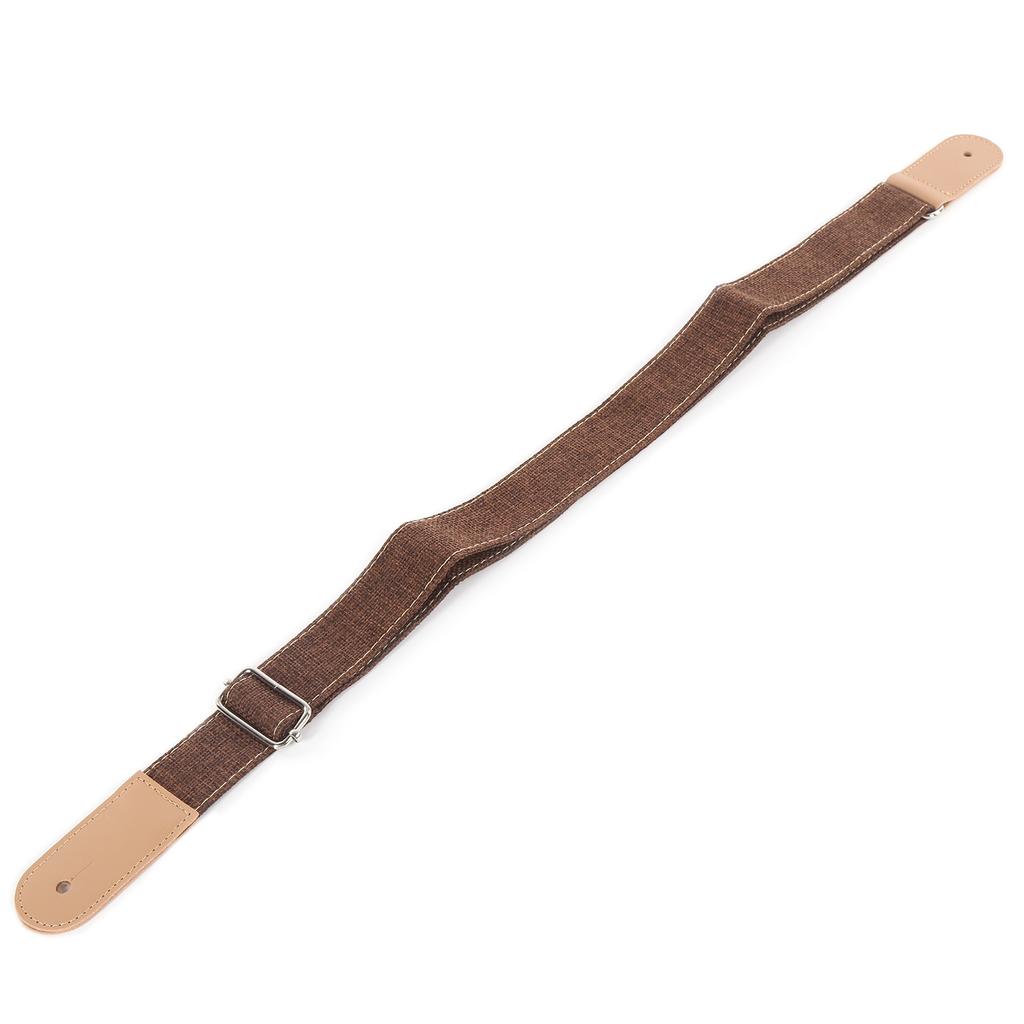 Ukulele Strap Cotton and Linen Adjustable Belt with Sliding Buckle End Button Accessories