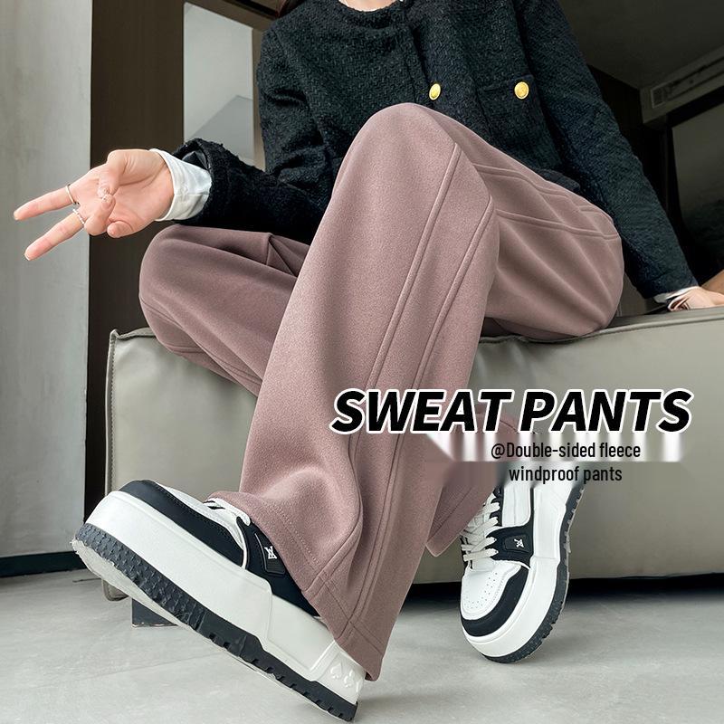 Women's High-Waisted Wide-Leg Sweatpants - Banana Pants 2025 Spring/Autumn Collection