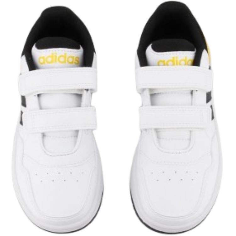 New Adidas HOOPS 3.0 Anti-Slip Wear-Resistant Low-Top Kids' Skateboarding Shoes White Children Aged 3-7 Years Old IF5316