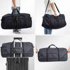 120L Portable Sports Bag Black Hand-held Fitness Travel Backpack