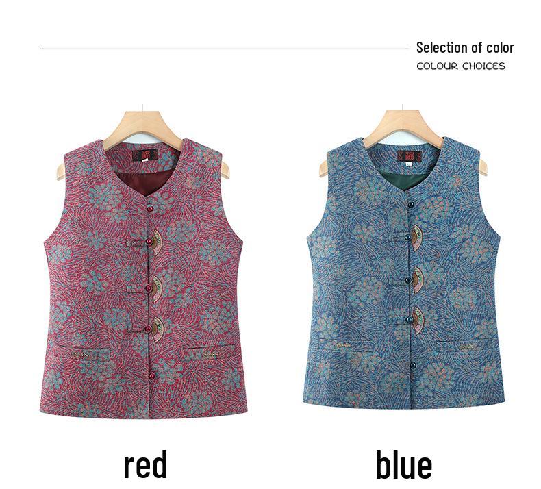 Stylish Vests for Seniors: Grandma's Spring & Autumn Shawl, Autumn Wear, Mother's Jacket Vest for Men & Women