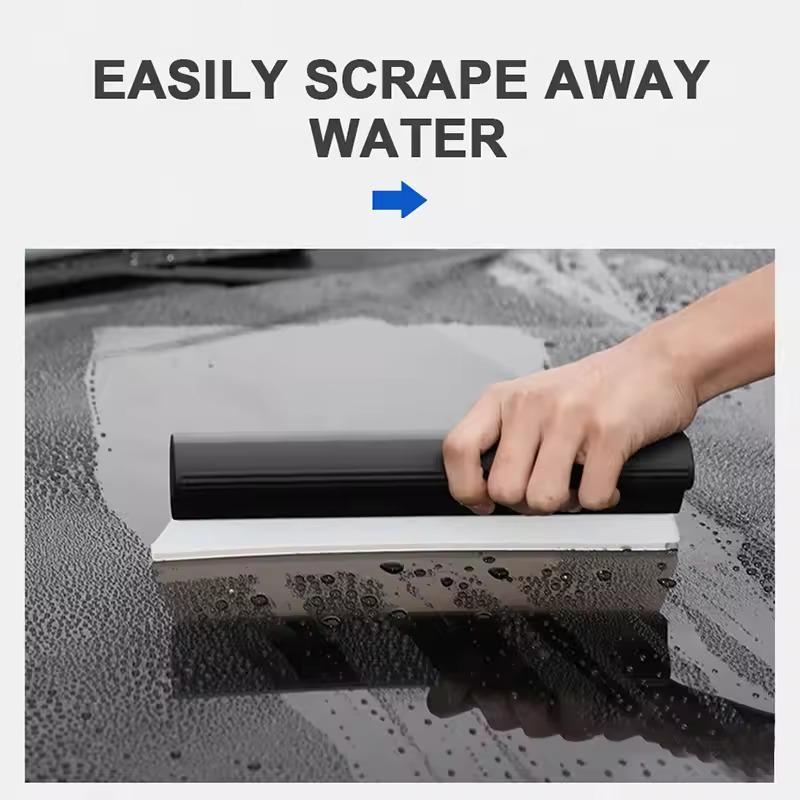Car Flexible Soft Silicone Wiper Window Cleaning Glass Scraper Silicone Handy Squeegee Auto Blade Clean Scraping Film Scraper