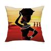 1Pc Throw Pillow Cover Indoor Outdoorwashable Traditional African Style Pillowcase, Home Decor,Bed Sofa Chair Cushion Covers